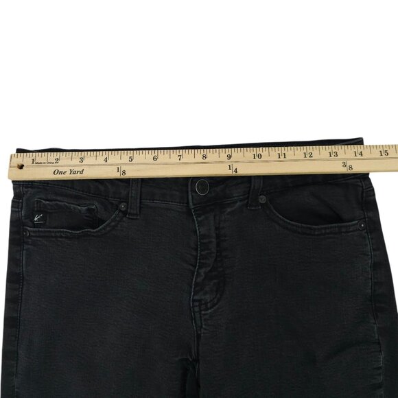 KanCan Ankle Zip Mid Rise Jeans Womens Size 27 Black Stretch Skinny Denim - Picture 3 of 15